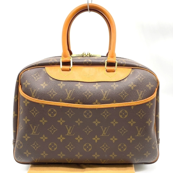 Auth Louis Vuitton Monogram Deauville Handbag W/DustBag - Picture 1 of 16